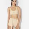 De beige Gaultier-patch-Bh