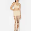 De beige Gaultier-patch-Bh
