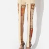 De beige Gaultier-patchshort De beige Gaultier-patchshort