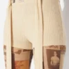 De beige Gaultier-patchshort De beige Gaultier-patchshort