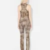 De beige Madaillon-broek