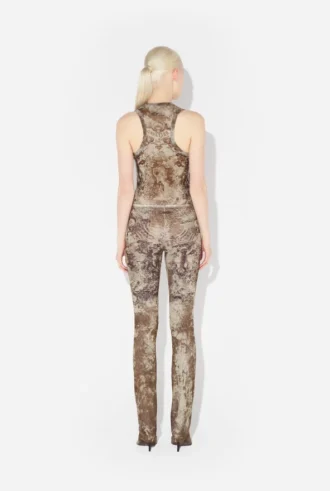 De beige Madaillon-broek