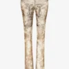 De beige Madaillon-broek