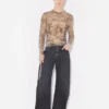 De beige Madaillon-top De beige Madaillon-top