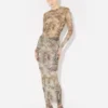 De beige Madaillon-top De beige Madaillon-top
