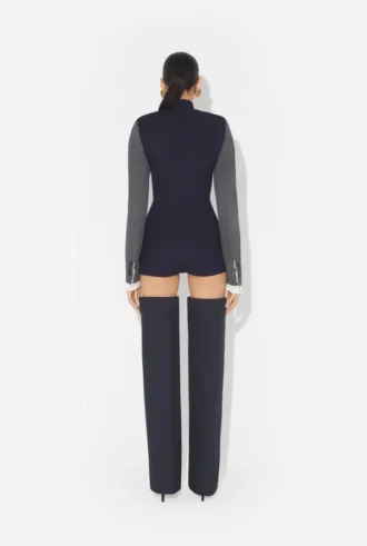De Bi-Material Bodysuit
