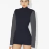 De Bi-Material Bodysuit De Bi-Material Bodysuit