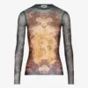 De blauwe Madaillon-top De blauwe Madaillon-top