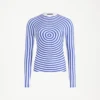 De blauwe Target-top