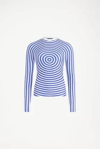 De blauwe Target-top