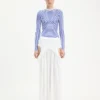 De blauwe Target-top