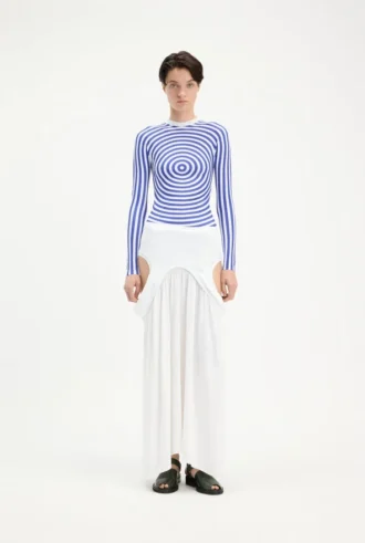 De blauwe Target-top