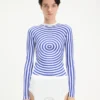 De blauwe Target-top