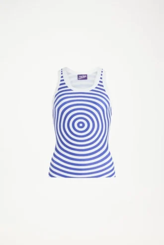 De blauwe Target-tops