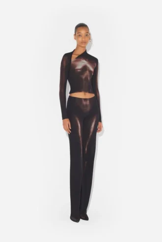 De bronzen Body Dust crop top