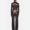 De bronzen Body Dust crop top