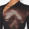 De bronzen Body Dust crop top