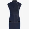 De denimjurk met rits
