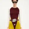 De driekleurige Junior Gaultier-playsuit