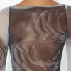 De grijze Blurry Roses-top