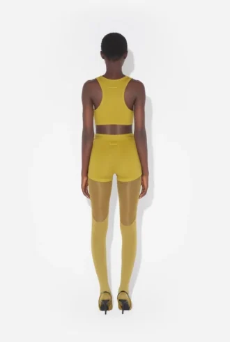 De groene Gaultier-patchshort Shorts