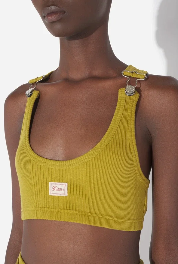 De groene Gaultier-patch-Bh De groene Gaultier-patch-Bh
