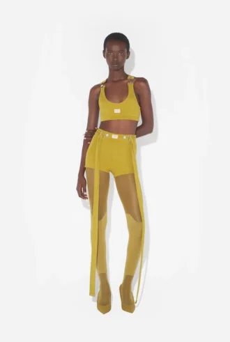 De groene Gaultier-patchshort Shorts