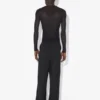 De Jean Paul Gaultier-top met flockprint