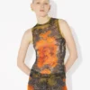 De kaki Madaillon-tanktop De kaki Madaillon-tanktop