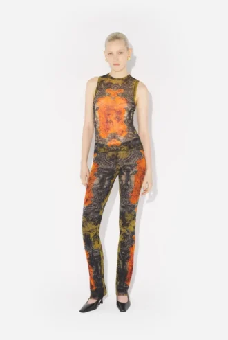De kaki Madaillon-tanktop