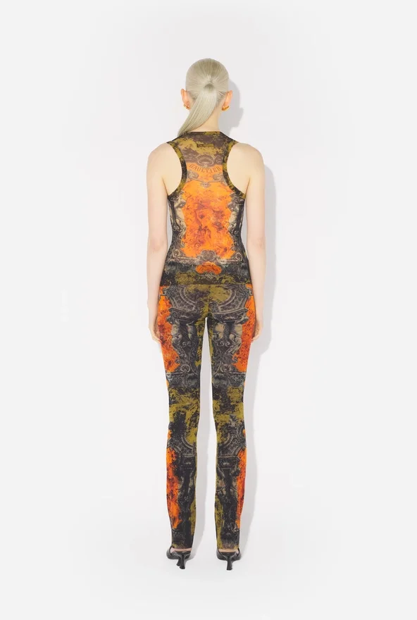 De kaki Madaillon-tanktop De kaki Madaillon-tanktop