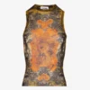 De kaki Madaillon-tanktop De kaki Madaillon-tanktop