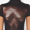 De korte bronzen Body Dust-jurk De korte bronzen Body Dust-jurk