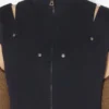De korte denimjurk met split