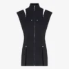 De korte denimjurk met split