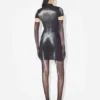 De korte zilveren Body Dust-jurk De korte zilveren Body Dust-jurk
