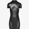 De korte zilveren Body Dust-jurk De korte zilveren Body Dust-jurk