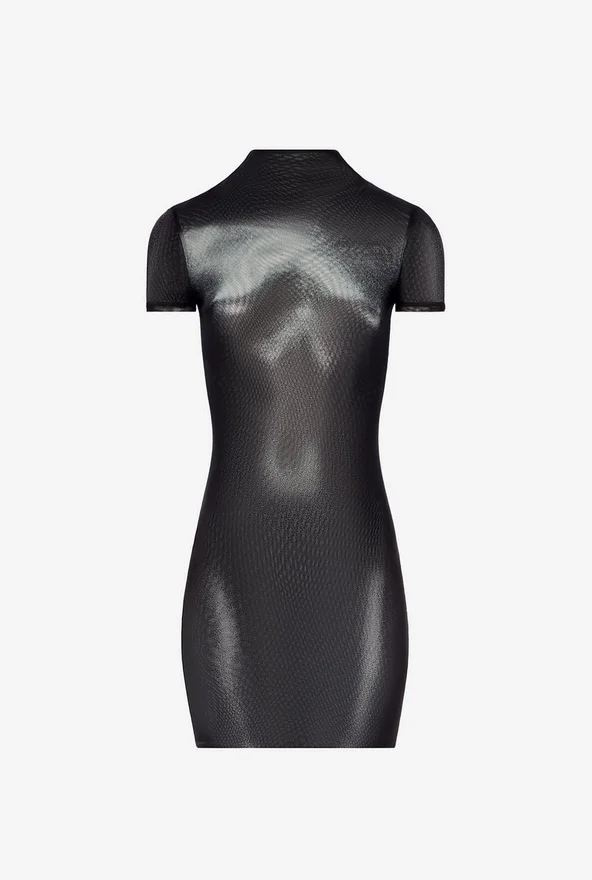 De korte zilveren Body Dust-jurk De korte zilveren Body Dust-jurk