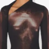 De lange bronzen Body Dust-jurk