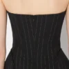 De lange bustierjurk De lange bustierjurk