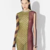 De lange patchworkjurk De lange patchworkjurk