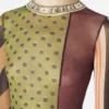 De lange patchworkjurk De lange patchworkjurk
