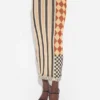 De lange patchworkrok De lange patchworkrok