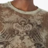 De oversized beige Madaillon-top De oversized beige Madaillon-top