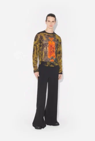 De oversized kaki Madaillon-top