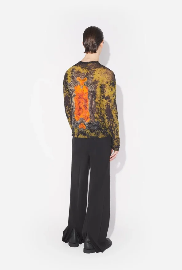 De oversized kaki Madaillon-top De oversized kaki Madaillon-top