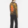 De oversized kaki Madaillon-top De oversized kaki Madaillon-top