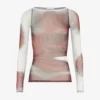 De rode Blurry Roses-top De rode Blurry Roses-top