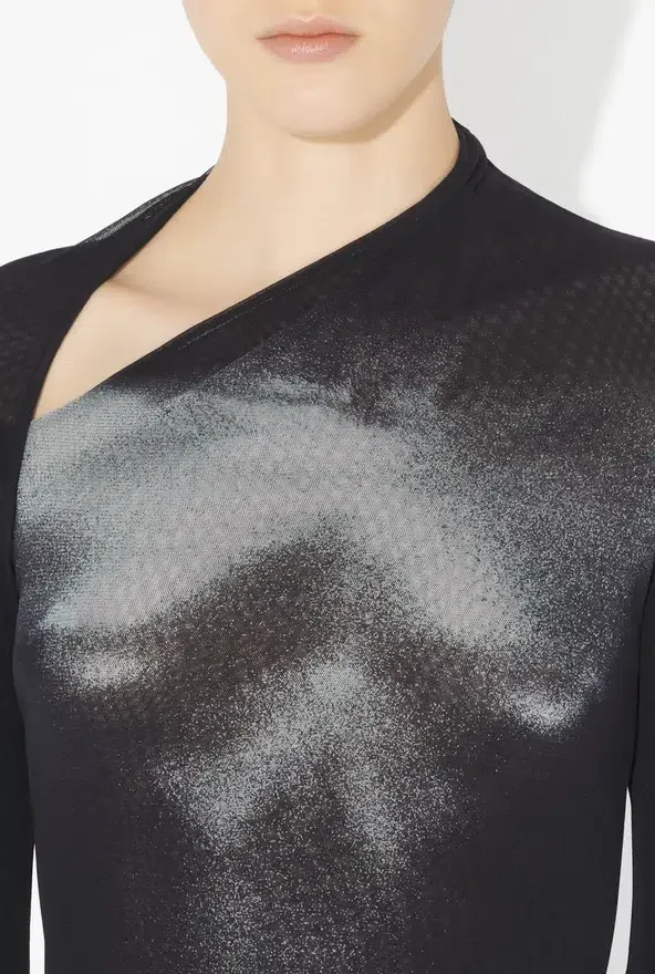 De Silver Body Dust Crop Top De Silver Body Dust Crop Top