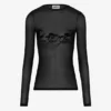 De ‘Tattoo Ruban’-top met flockprint De ‘Tattoo Ruban’-top met flockprint